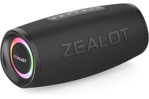 ZEALOT Cassa Bluetooth,40W Altoparlante Portatile con Tecnologia BassUp, Altoparlante Impermeabile IP67, Wireless Altoparlante, Stereo, EQ, Altoparlante Outdoor per Partito, Spiaggia, Campeggio, Rgali