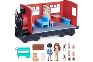 Wizarding World | Treno Hogwarts Express di Harry Potter| Set di gioco con 2 personaggi e 10 accessori | Harry Potter e Hermione Granger | Giocattoli per bambini dai 6 anni in su