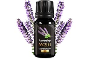 Aromaholik Olejek Eteryczny paczuli BIO 100% naturalny – olejek eteryczny do dyfuzora & aromatyzera – certyfikowany olejek eteryczny z Indii – Patchouli Essential Oils 10ml do sauny i masażu