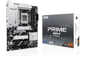 ASUS Prime X870-P - Placa Base AMD ATX, 14+2+1(80A) etapas de alimentación, PCIe 5.0 x16 Compatible con GPU de última generación, 4X M.2, DDR5, PCIe Q-Release