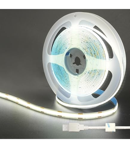 Aazon.co: GOING DC 12V COB LED Strip Light Cool White 6000K IP65 - View #11