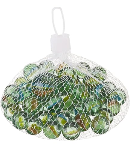 Mesbilles Glas Murmeln - 40 Stück Mattiert 10mm Für Spiele & Deko