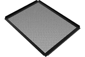 LEHRMANN GMBH LEHRMANN Plaque aluminium perforée 45 x 35 cm avec revêtement antiadhésif Plaque pâtissière de cuisson Comparable/remplaçable four Bauknecht Whirlpool