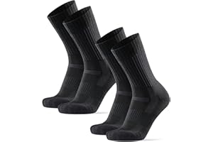 DANISH ENDURANCE Terrain Expert Pro Hiking Socks, Merino Wool, Maximum Protection Premium Walking Socks for Long Hikes, for Dry and Warm Feet, for Men & Women, Unisex, 2 Pack