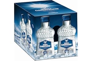 ‎GORBATSCHOW Gorbatschow Wodka 37,5 Prozent vol. (12 x 0,1 l) kristallklar und absolut rein im Geschmack, ideal in einer Vielzahl von Longdrinks oder Cocktails und pur auf Eis oder als Shot