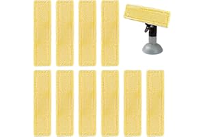 Foydream Mikrofaser Wischbezug Set für Kärcher WV Fensterreiniger, 10 Stück Ersatzpads für Kärcher Fenstersauger Kompatibel für Kärcher Fenstersauger WV2 WV5