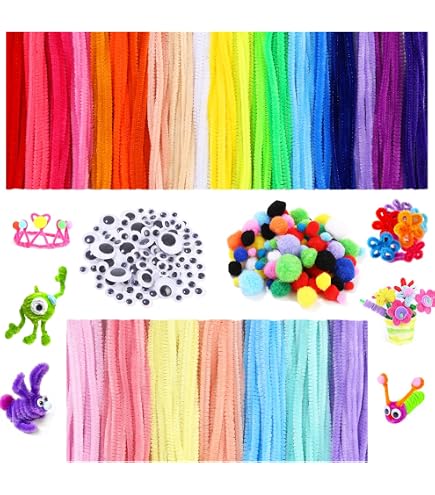 Pompons Multicolores Tukcherry 250pcs - DIY Loisirs Créatifs Enfants