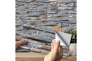 VIVILINEN Sticktiles piastrelle da parete in buccia e bastone per cucina, piastrelle da parete autoadesive, piastrelle da cucina adesive per la decorazione della cucina/bagno (marmo)