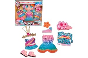 Trotties - Looks del Mundo, 3 Outfits de Diferentes países para Las muñecas Grandes de 35 cm, de Japón, India y Australia, 3 años, Famosa (TFT16000)