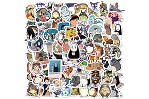 BINQILIN Lot de 100 autocollants de dessin animé, collection de dessins animés, autocollants imperméables, manuels