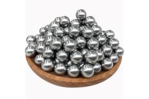 Alien Play 150 X 50 Cal Aluminum Balls, Hard 50 Cal Ammo Fits for Umarex T4E TR50/HDP50/HDR50, 2.8 Grams Reusable Solid Kinetic Projectiles Self Defense Paintball Balls for Target Practice