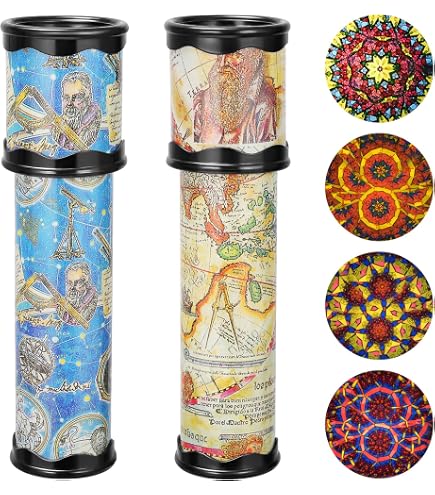 Lot De 12 Kaléidoscopes Classiques Rétro Vintage - Jouet Éducatif Rotatif Pour Enfants, Anniversaires Et École