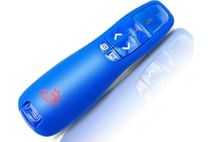 Red Star Tec Wireless Powerpoint and Keynote Presentation Remote Clicker PR-819 (Blue, 1 Pack)