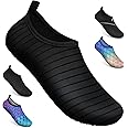WateLves Beach Swim Aqua Socks Barefoot Water Shoes Swimming Yoga Sea Snorkeling Diving Pool Women Mens Tw Black 6/7 UK