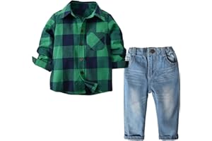 Nwada Boys Clothes Sets Toddler Dress Suit Infant Outfit Gentlemans Clothes Sets Shirt + Pants + Bow Tie 12 Month - 6 Years