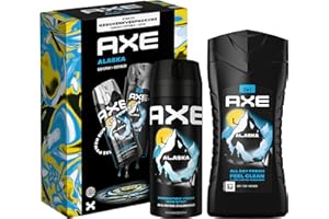 ‎AXE Axe Geschenkset Alaska Pflegeset mit Bodyspray und Duschgel (150 ml + 250 ml)