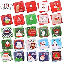 Kerstkaarten, 24 Verschillende Kerstkaarten met Enveloppe Set Dubbele Kaarten/Vouwkaarten, Mooie en Kleurrijke Kerstkaarten Grappig, Kerstkaart Weggevertje met Kerstmis