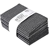 Encasa Homes, strofinacci da cucina X-large 70 x 45 cm (12 pezzi), finitura antibatterica, cotone, assorbente per la pulizia 
