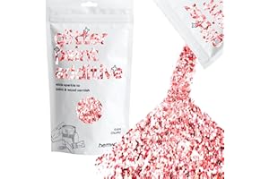 Hemway Glitter Paint Additive 100g / 3.5oz Crystals for Acrylic Emulsion Paint - Interior Wall, Furniture, Ceiling, Wood, Varnish, Matte - Extra Chunky (1/24" 0.040" 1mm) - Light Rose Gold