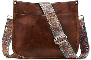 ZOUIQSS Femmes Sacs à Bandoulière en Cuir Sac à Dos Dame Hobo Sac à Main Poches Zippées Sac Avec Sangle Réglable