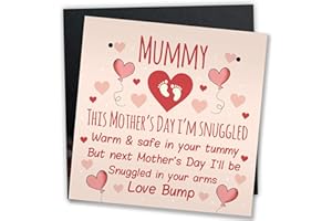 RED OCEAN Mothers Day Card From Bump Mummy To Be Gifts Hanging Plaque Gifts For Mum Mummy