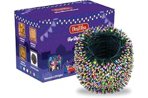 Desidiya Led String Serial Light 45 Mtr with 8 Modes Changing Controller. Waterproof & Flexible Copper Led Serial String Ligh