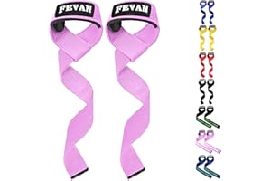 FEVAN Straps Gym - Podnoszenie ciężarów - Paski do podnoszenia ciężarów - Podnoszenie ciężarów - Chwyt Siłowni - Paski do podnoszenia ciężarów dla kobiet i mężczyzn