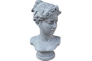 STONEANDSTYLE Stone and Style Scultura in pietra del busto Aphrodíte donna resistente al gelo