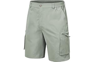 YuKaiChen Men's Cargo Short Combat Shorts Twill Summer Casual Shorts with Multi Pockets and Zip Fly