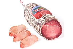 Wolf, Fiocco, Metà 1/2, Leggermente Affumicato con Tradizionale Tecnica di Affumicatura con Legno di Faggio, Senza Glutine, Sottovuoto 0,65 kg (min. netto garantito)