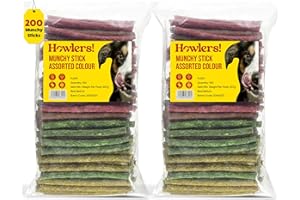 Howlers Assorted Munchy Sticks, 12.5 cm, Pack of 100