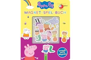 Peppa Pig Magnet-Spiel-Buch: Kreativer Lernspaß mit 16 Magneten für Kinder ab 4 Jahren