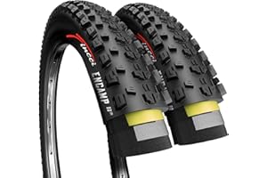 Fincci Velo Pneu VTT 27.5 x 2.25 Pouces - Paire Pliable Tire 57-584 avec 1mm Nylon Protection Anti Crevaison, 60 TPI pour VTC, Montagne & Hybrid & Electrique Vélo, VTT Tout Terrain, vélo de Ville