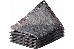 XINSHUNCAN Shading Net 70% Sunblock Shade Cloth with Grommets,2x 4M Black Outdoor UV Resistant Sunscreen Fabric Mesh Tarp for Greenhouse,Garden, Pergola, Patio, Plants, Backyard, Swimming Pool