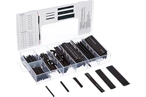 BGS DO IT YOURSELF Kraftmann 88184 - Tubi termoretraibili assortiti, 126 pz, colore: Nero