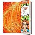 Streax Professional Hold & Play Funky Colour, Oomphy Orange, 100g | Orange Hair Colour I Vibrant Semi-Permanent Hair Colour | Ammonia Free, Peroxide Free