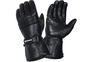 WESTWOOD FOX Motorbike gloves Thinsulate Thermal Motorcycle Leather Gloves Waterproof Winter Summer, mens gloves.