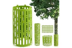 LWAIX Protector Arboles Tronco Protectores para Troncos de Árboles y Plantas 20x30cm 8Pz Ajustable Protector de Corteza de Árbol de Plástico con Respiraderos Proteger de Desbrozadoras Daños Animales