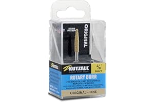 Kutzall Oryginalny stożkowy zadzior obrotowy, wał 1⁄8 cala, drobne mocowanie do drewna do Dremel, Foredom, DeWalt, Milwaukee. Ścierny węglik wolframu, średnica głowicy 1⁄8" (3,1 mm) x 7⁄8" (22,2 mm)