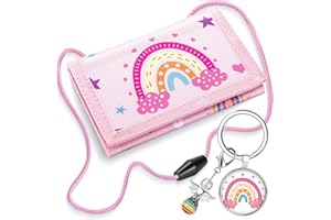 Orifinter Portemonnaie Kinder, Brustbeutel Kinder - Geschenke Mädchen 5 6 7 8 9 Jahre, Mitgebsel Kindergeburtstag, Brustbeutel Mädchen Geschenke 5 6 7 8 9 Jahre