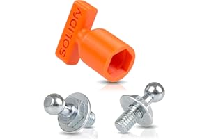 SOLIDfy® – 2 x perni a sfera rinforzati per molla a gas portellone posteriore 10 mm sfera filettatura M8