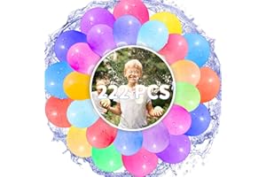 BOWASIN 222 Stück Wasserbomben,Wasserballons Wiederverwendbar,Wasserbomben Selbstschließend,Wiederverwendbare Wasserbomben,Wasserbomben Kinder,Wasserbomben Pumpe,Water Balloons für Spaß und Heißen Sommer