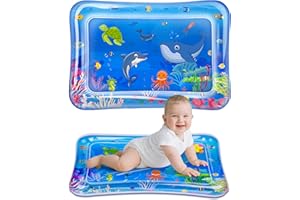 A ABLUMEN Water Mat Baby Toy 3-12 Months Play Mat Baby Water Play Mat for Tummy Time Training, Sensory Promotion & Crawling Preparation, BPA-Free