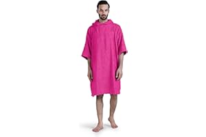 ALLEN & MATE Asciugamano con cappuccio Poncho per adulti Accappatoio in spugna di cotone per spiaggia, nuoto, surf, bagno, sport acquatici, attività indoor e outdoor