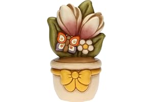 THUN - Vasetto soprammobile con Farfalla e Fiori