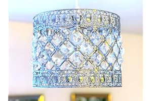 PREMZO Ceiling Light Shade Moda Chandelier Droplet Acrylic Light Shade Crystal Pendant Bead Lamp Shade for Home Office Bedroom Kitchen Hallway Balcony (Moda Clear)