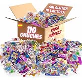 Mega Pack 110 Approx Birthday Chuches Pi&ntilde;ata Filled Chuches. Gluten Free Lactose Free Bag for Birthday. Gummies. Candy. Pack