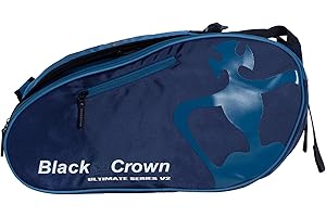 Black Crown - Paletero Ultimate Series V2 - Exterior 100% Poliuretano, Interior 100% Poliéster - Color Marino-Celeste - Diferentes Compartimentos - Comodidad y Calidad - Amplia Capacidad