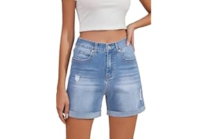 Alaster Queen Women's Loose Casual Summer Shorts with 5 Pockets - White, Mid Rise, Regular Size, Adult, Casual Wear