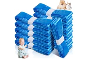 Samamoca 12 Stück Windeleimer Nachfüllkassetten,4,5m Reißfest & Geruchsdicht,Kompatibel mit Tommee Tippee,Angelcare,LitterLocker,Spross,Windeleimer Nachfüllfolie für Katzenstreuentsorgung,Blau